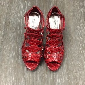Red Whitehouse Black Market Heels, 6M